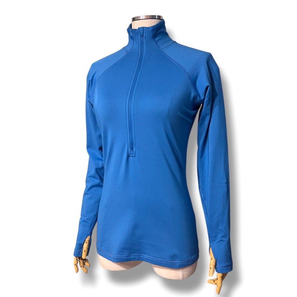 NIKE PRO Blue Dri-Fit Half Zip Element Top